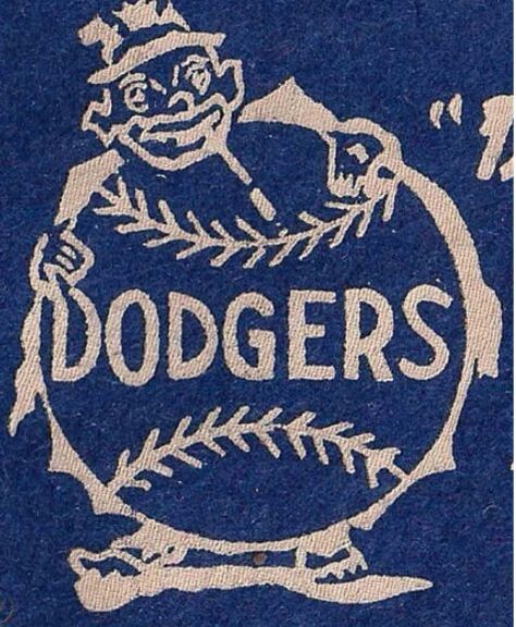 Reproduction of a Brooklyn Dodgers emblem by Keezer Mfg. Co