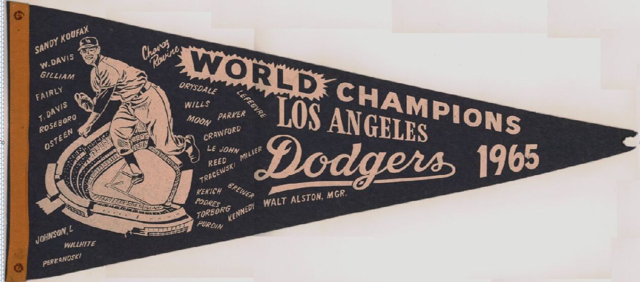 Creation of a Pennant Commemorating the 2020 World Champion Los Angeles  Dodgers - Pennant Factory